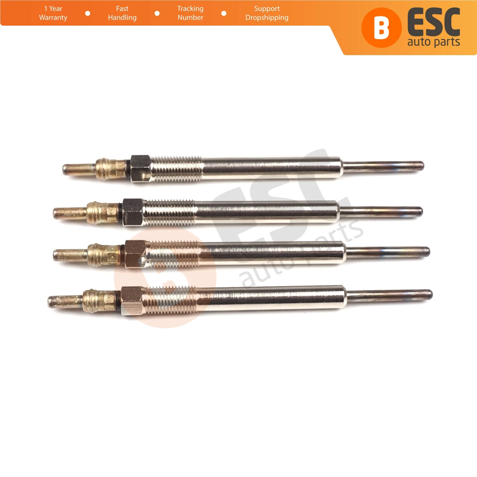 ESC Auto Parts EGP20-1 4 Pcs Heater Glow Plugs GX2119, 1826357, GE112, 100266031 for Opel Fast Shipment Ship From Turkey