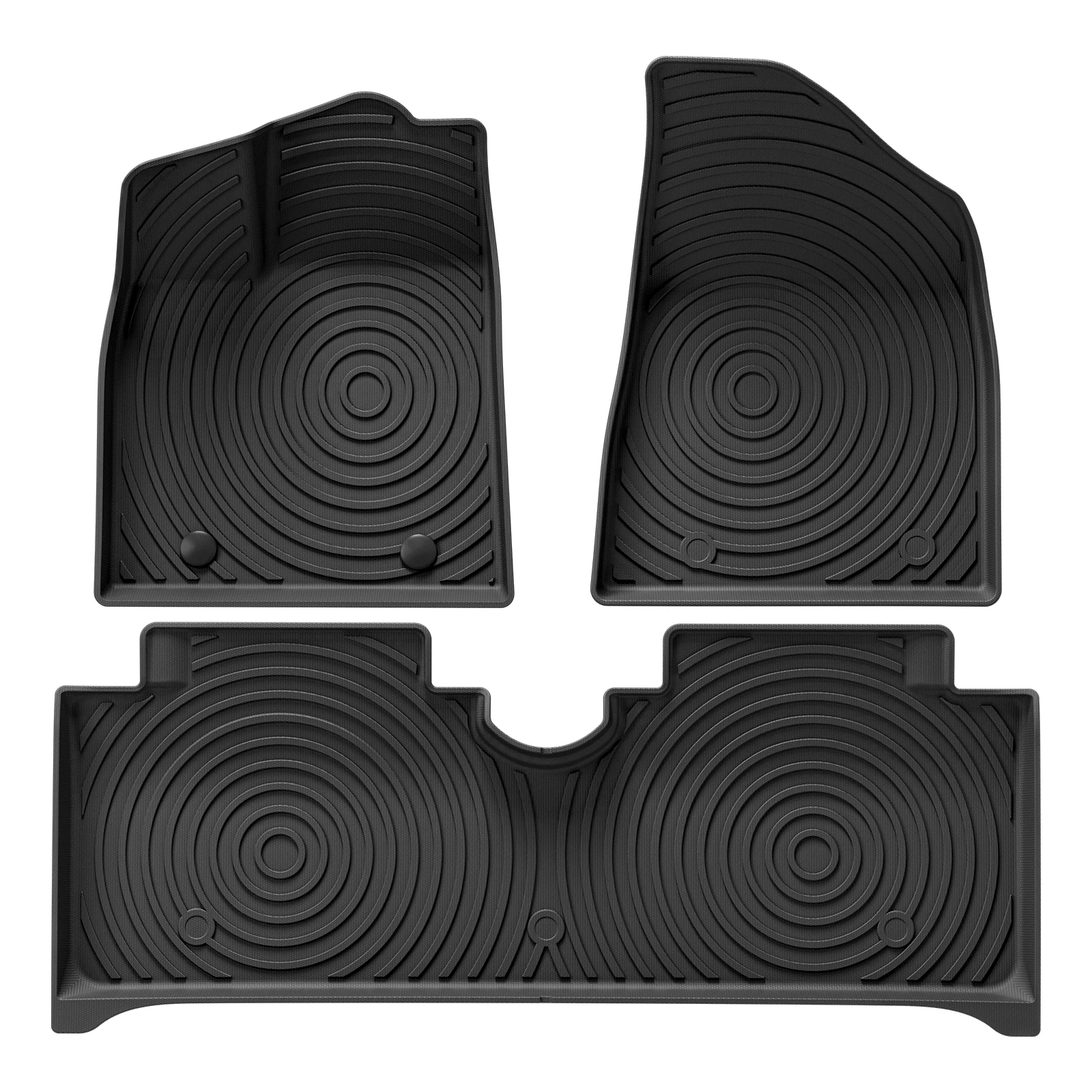 for BYD Dolphin TPE 3D Car Floor Mats Cargo Liner Trunk Pad Foot Mat Odorless Tray Set Waterproof BLACK