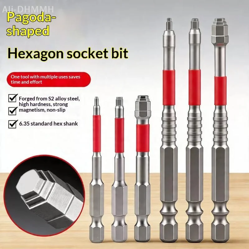 ZLinKJ High Quality Magnetic Screwdriver Set 3/6Pcs 65/100mm Electric Drill Bits for Handyman DIY Enthusiasts Gift