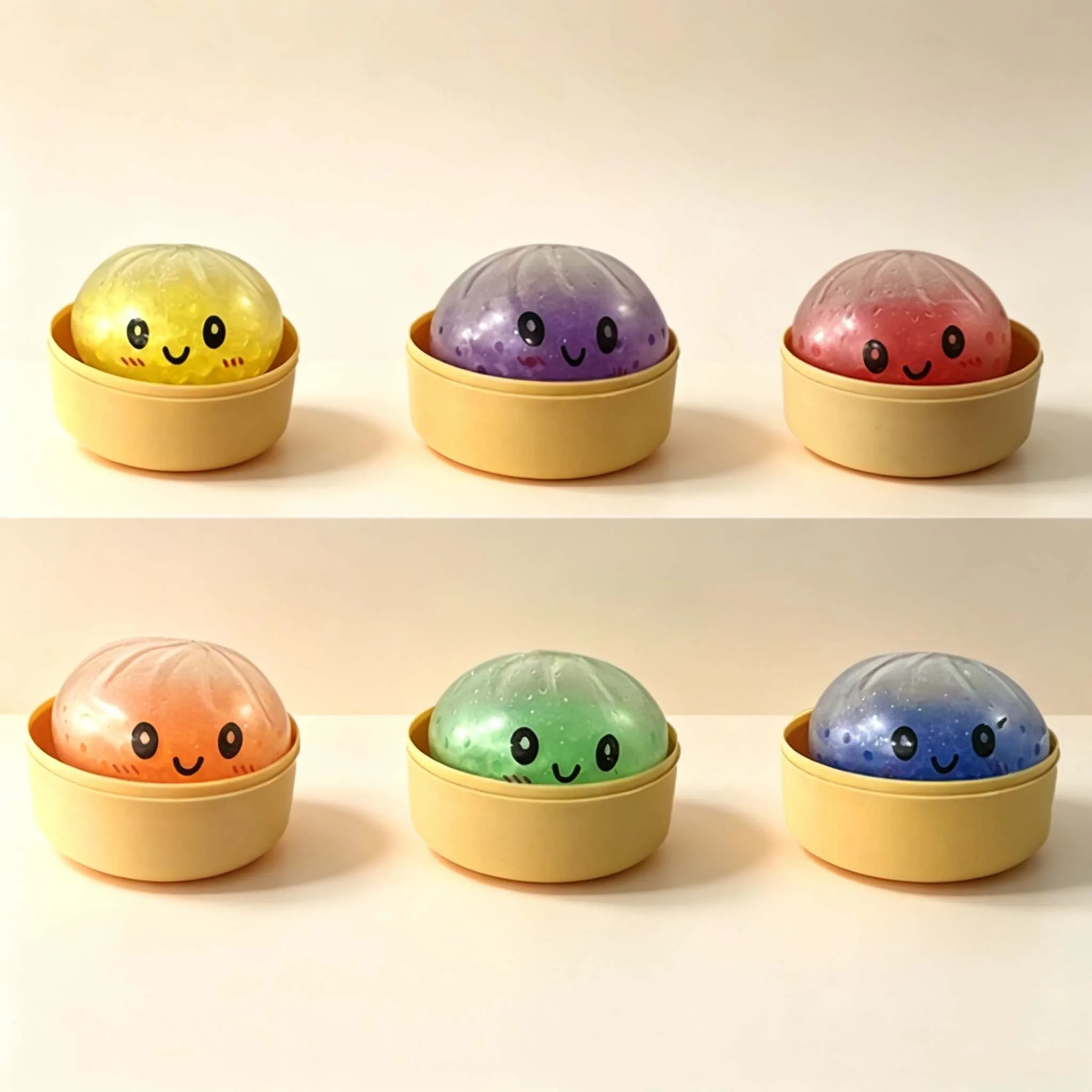 Pretty new Glitter Dumpling Squishies Soft Cute Slow Rebound Stress Relief Toy for Kids And Adults Office Home Decor Gift Idea