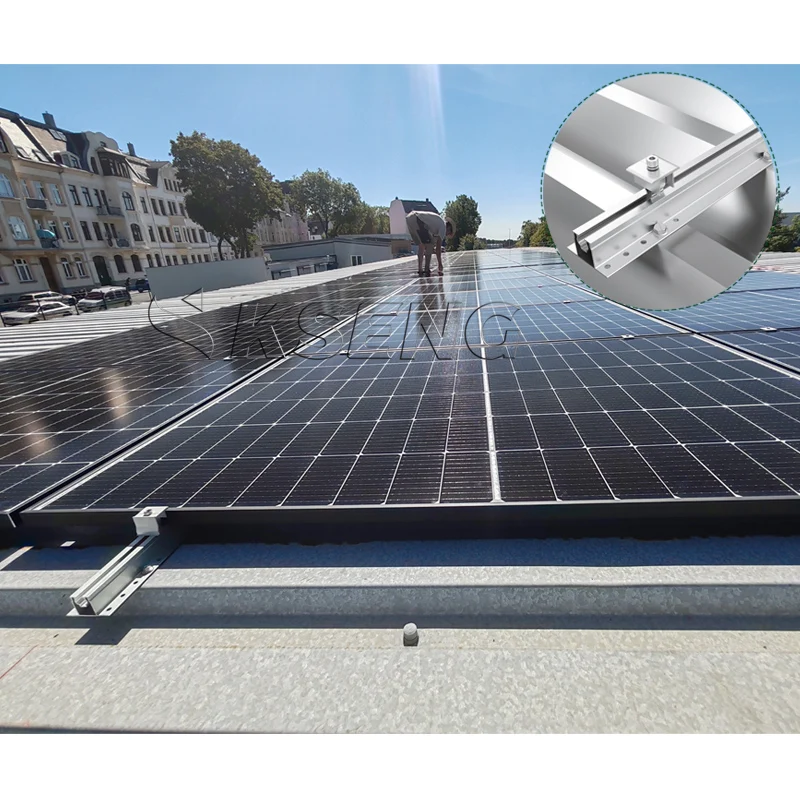 Economic CE Certified Aluminum Alloy Trapezoidal Mini Rail Solar Panel Mounting System Inter Clamp End Clamp for Metal Roof