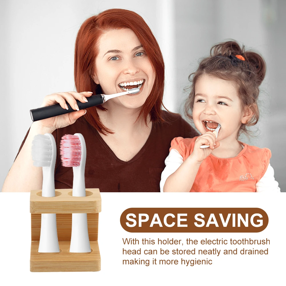 2/3/4 Slots Electric Toothbrush Head Holder Bamboo Stand Durable Mini Home Multi Slots Hotel