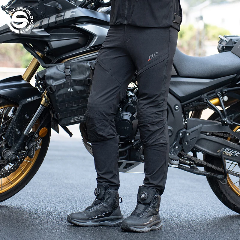 SFK Motorcycle Riding Pants Men's Trousers 2026 New Summer Mesh Breathable Quick-drying With CE Protective Equipment Accessories