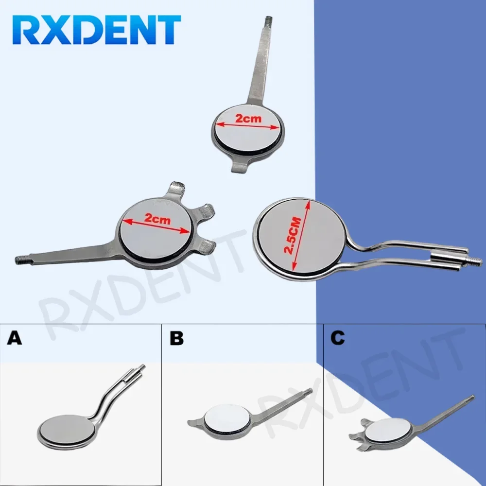 Anti-Fog Rhodium Double Sided Mirrors Dental Mouth Mirror Care Teeth Clean Examination Hygiene Front Surface Double Sides Mirror