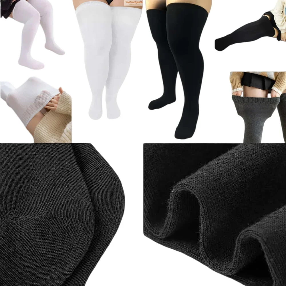 

Knee High Socks Plus Size Shaping Leg Slimming Thigh High Stockings Over Knee Sock for Curvy Full Women (Shaper Effect) XXXXXL