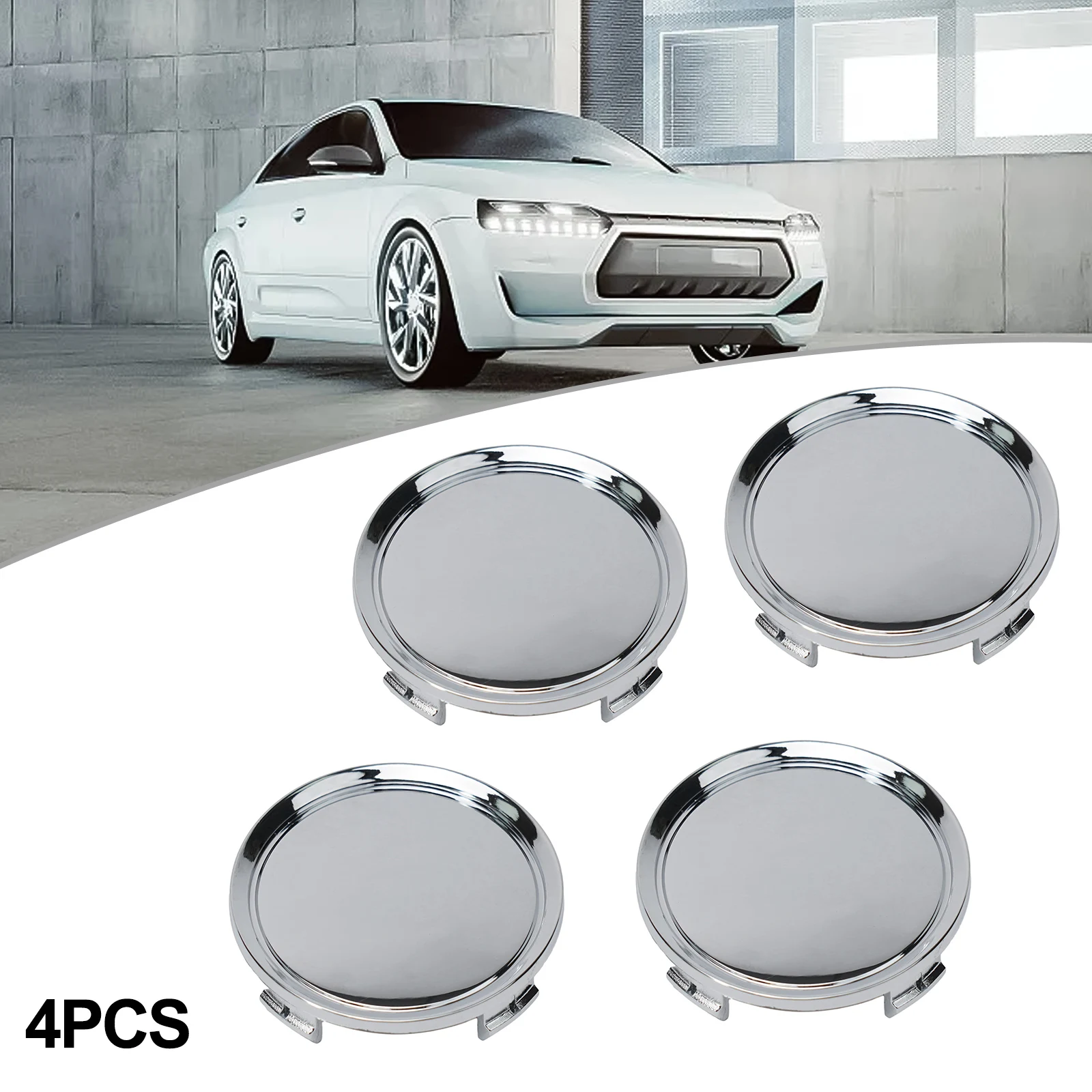 Cover Wheel Center Cap Silver 4 Pcs 4pcs 4pcs /Set 4pcs/set 4x ABS Plastic Accessories Chrome Hubcap Kit Replacement