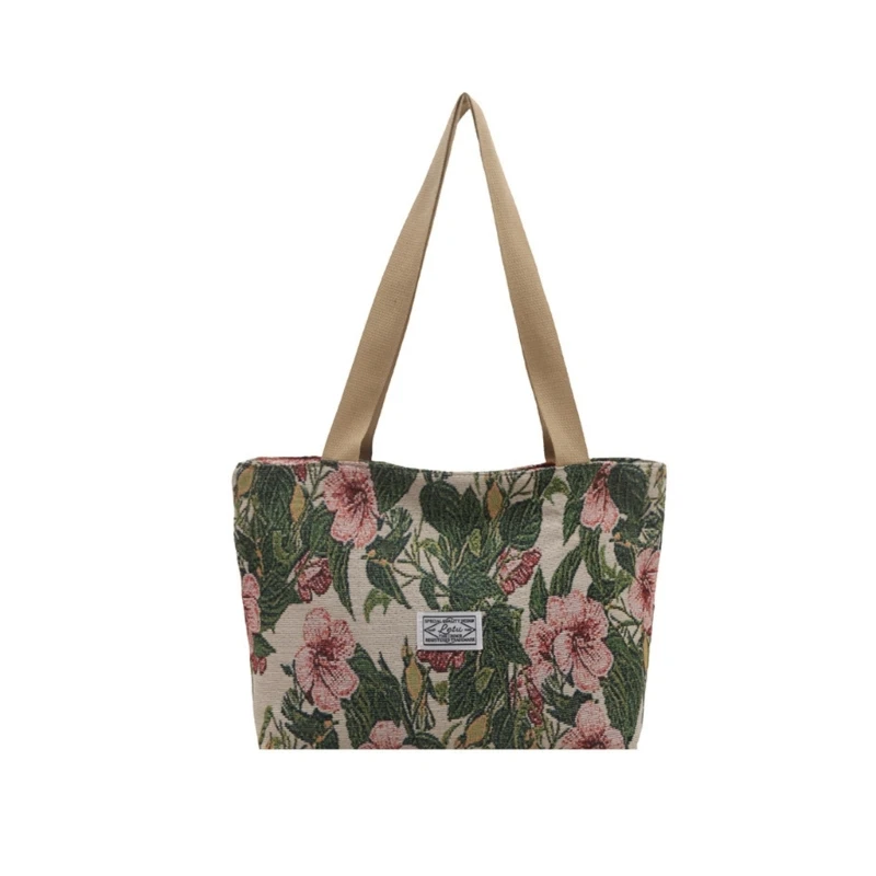 

X5XA Практичная большая сумка с культурными мотивами, удобный для работы дизайн, несколько внутренних карманов, удобная ручка