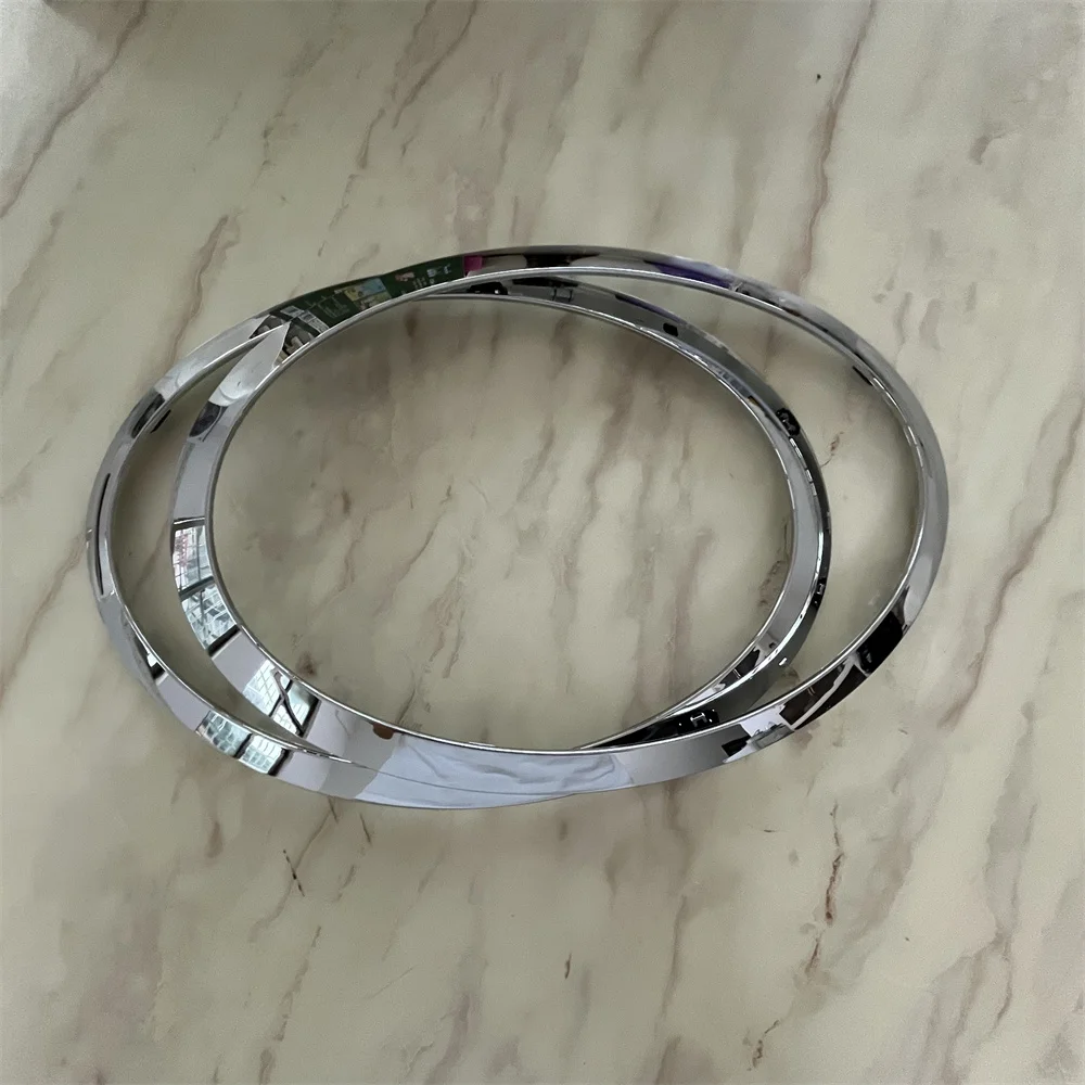 2 قطعة 51137149905 51137149906 لمعان أسود/فضي مطلي إطار السيارة الأمامي لميني كوبر S R55 R56 R57 R58 كلوبمان 2007-2015