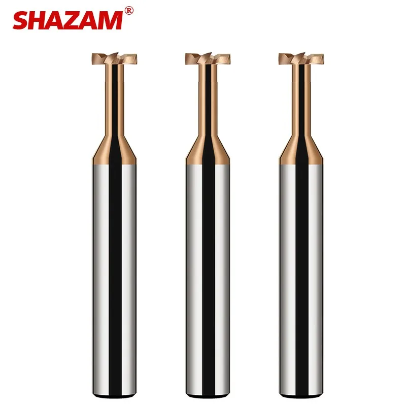 SHAZAM Tungsten Steel Alloy Milling Tools T Slot Milling Cutters Machining Hard Steel Salloy steels Special Groove Type Cutters