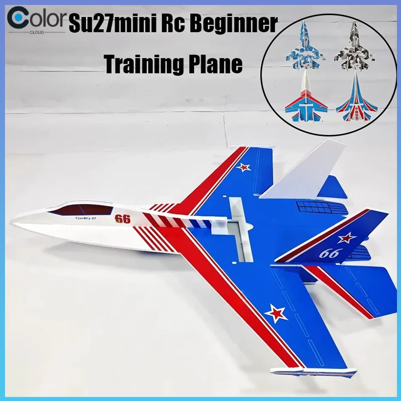 

Su27mini Rc Beginner Training Plane 56cm Small Model Airplane Kit Remote Control Fixed Wing Crash Resistant Magic Board Glider