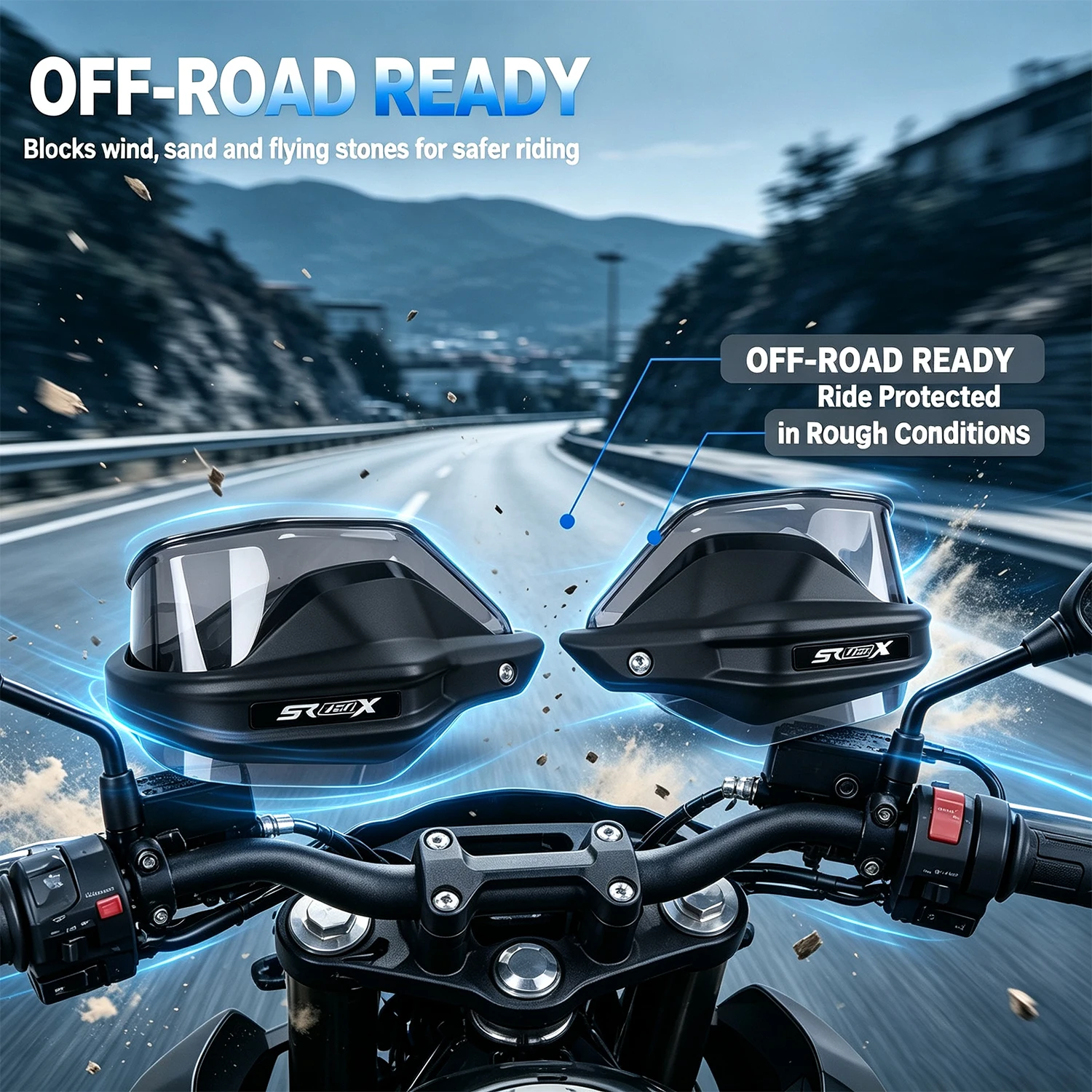 For LONCIN VOGE SR450X SR 450X Handguards Handlebar Guard Windshield Motorcycle SR450X Handguard Shield Lever Protective Cover