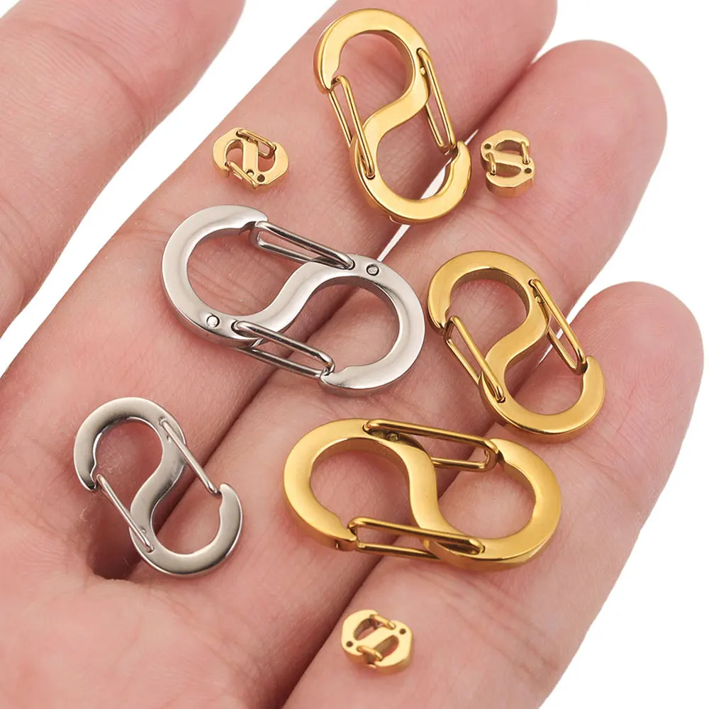 4 Stuks Rvs Chic Letter S Gesp Vergulde Kreeft Sluitingen Haken Connectors Ketting Voor Diy Sieraden Maken Levert