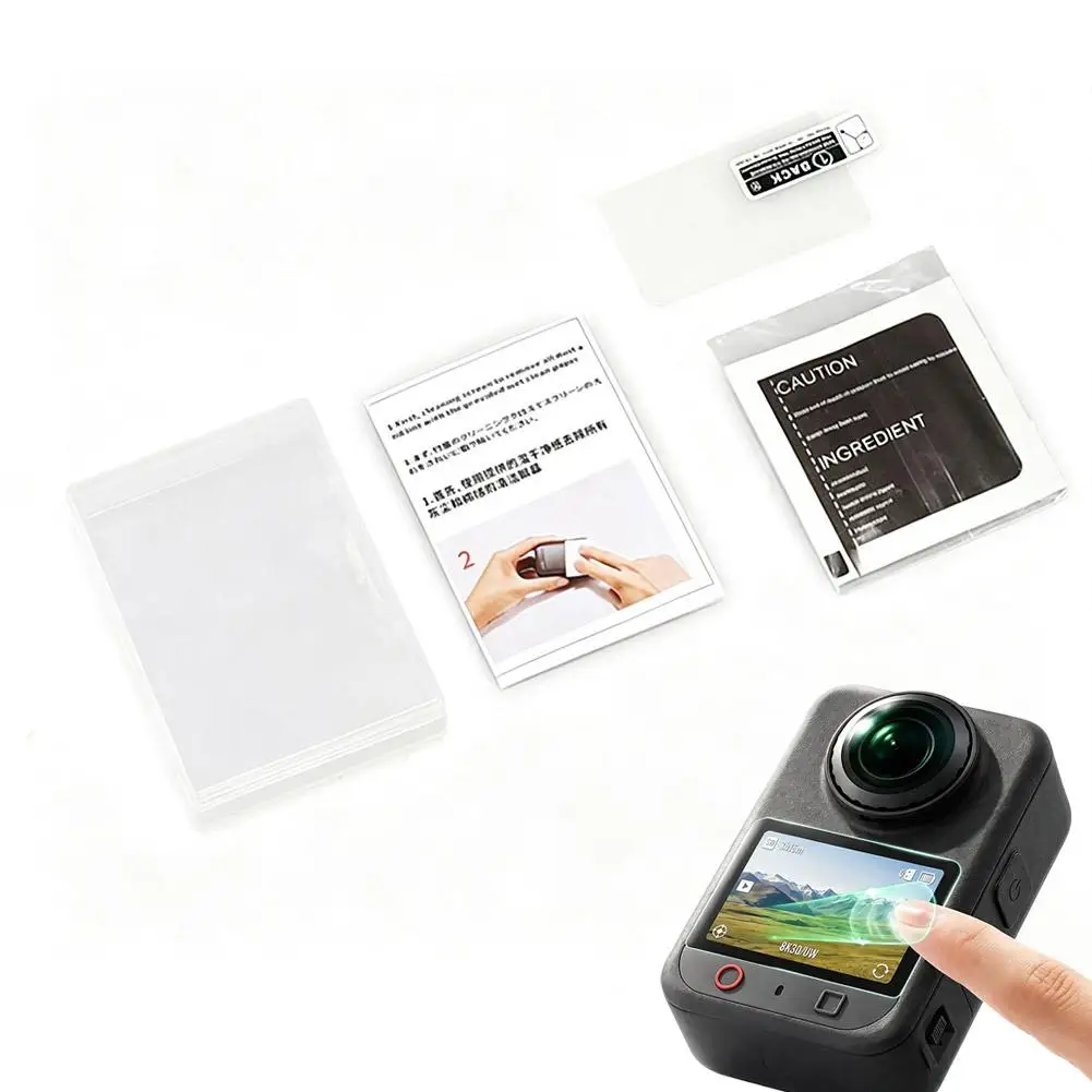 1/2/3pcs Tempered Glass Screen Protector for DJI Osmo360 II HD Anti-scratch Protective Film Camera Accessories