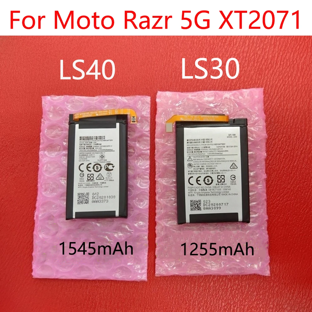 Original Battery LS40 LS30  For Motorola Moto Razr 5G XT2071-4 Mobile Phone Batteries Replacement Parts