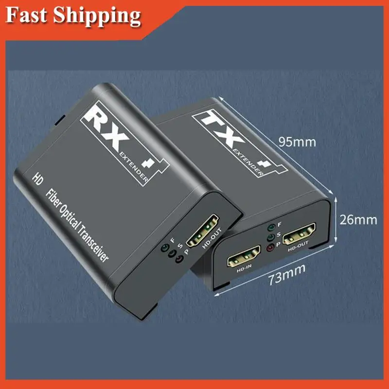 Efficiënte 3 km-compatibele glasvezelverlenger 1080P HD naar glasvezel videozenderontvanger Converteer enkele SC-vezel US Pl