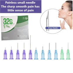 Superfine 32G 4/6/13mm Painless Small Needle 34G 1.5/2.5/4mm Irrigator Eyelid Tool Parts For Teeth Disposable Syringes Needles