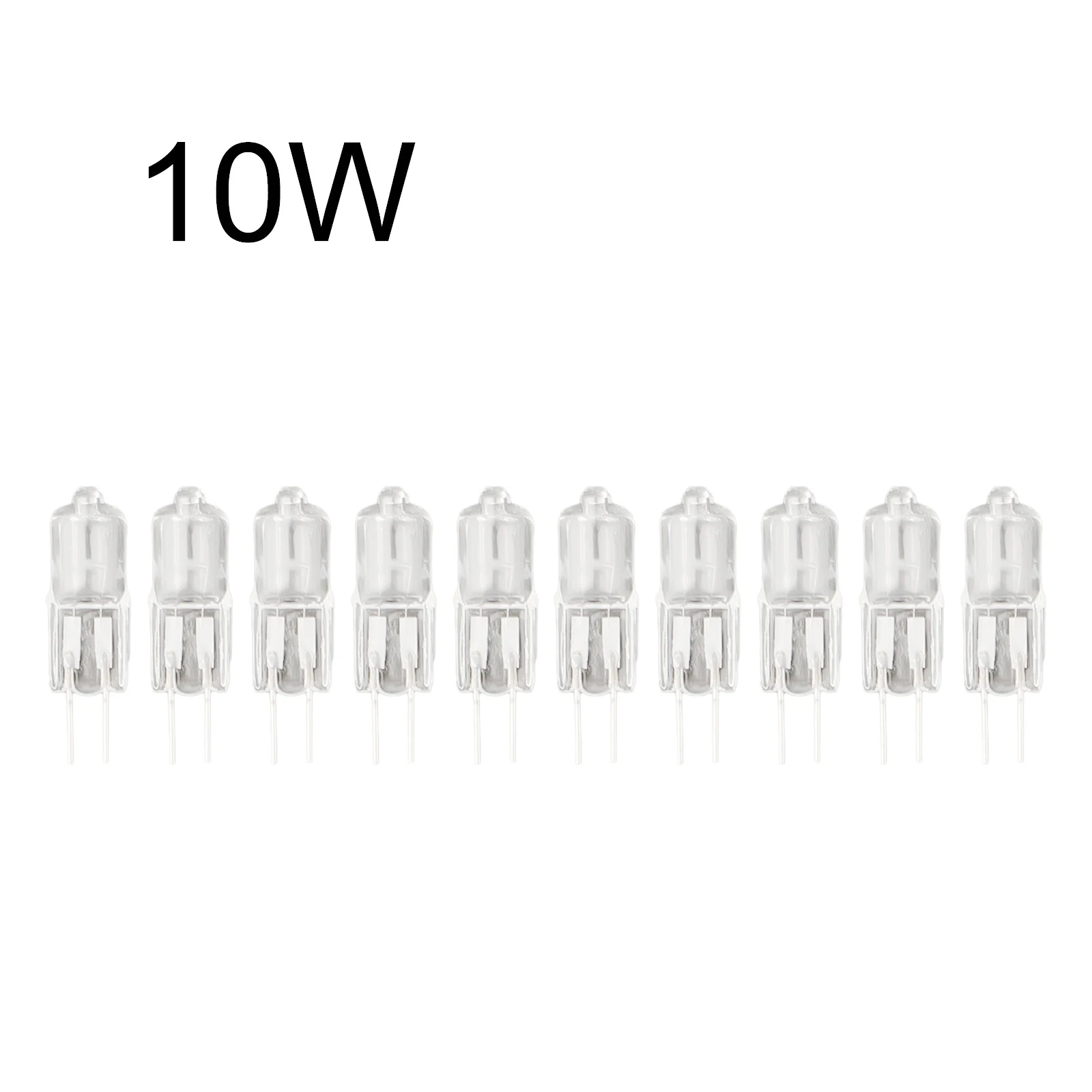 10pcs JC Type Halogen Bulb 12V G4 Inserted Beads Crystal Warm Light Bulbs 2900K Super Bright UltraClear Indoor Lighting Bulbs