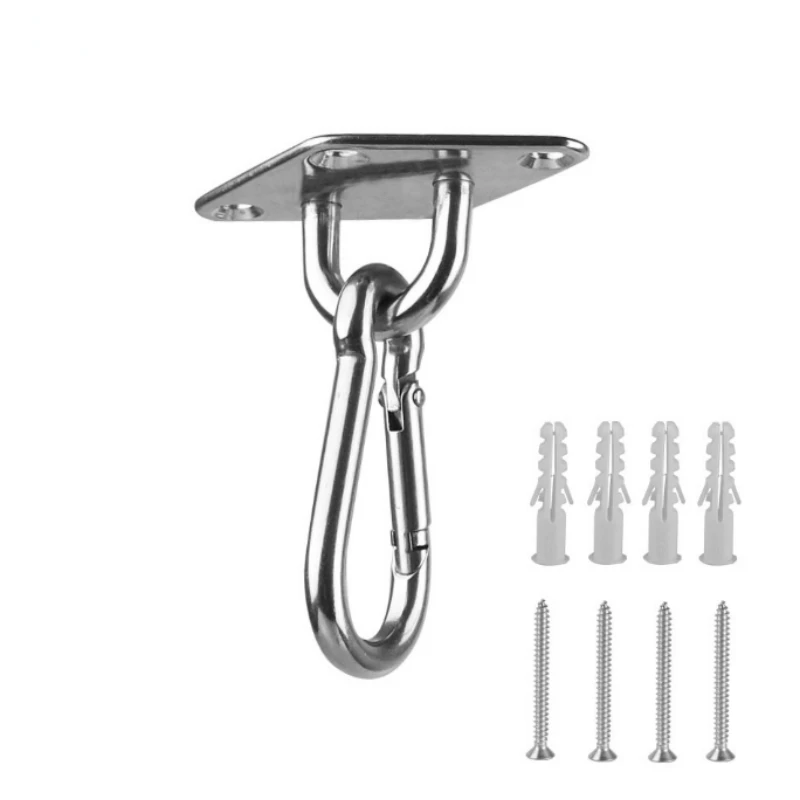 304 stainless steel swing hooks hammock hanging set hanging chair accessories swing hooks diamond door buckle spring hooks