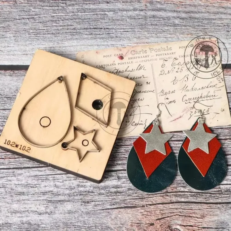 

ZONESUN custom leather paper earring decoration cutting steel rule click press die clicker tools handmade handicraft diy