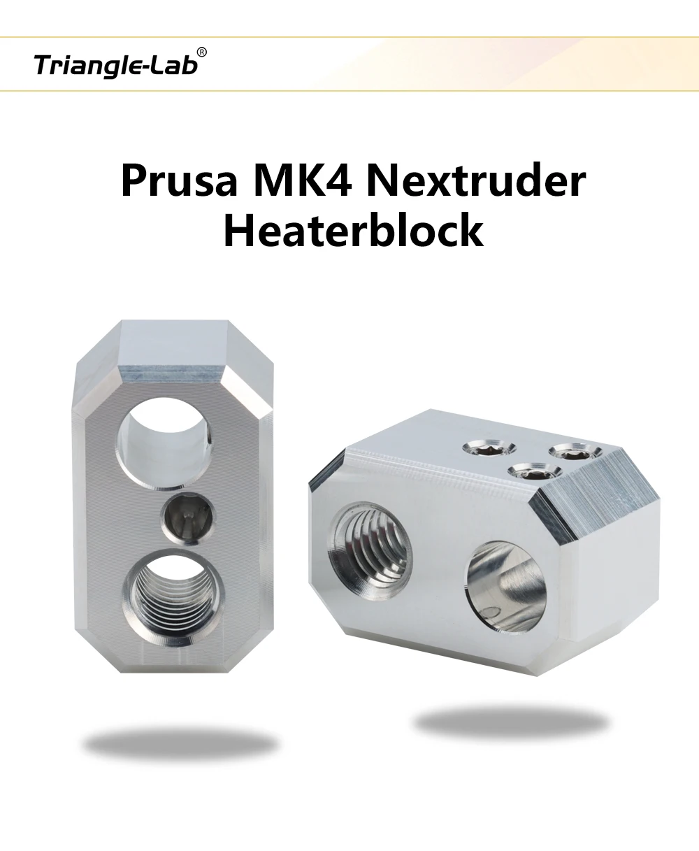 Trianglelab Prusa MK4 Nextruder Heizblock aus Aluminium für die Hotend-Baugruppe, speziell für Drucker mit Nextruder – Detail 1