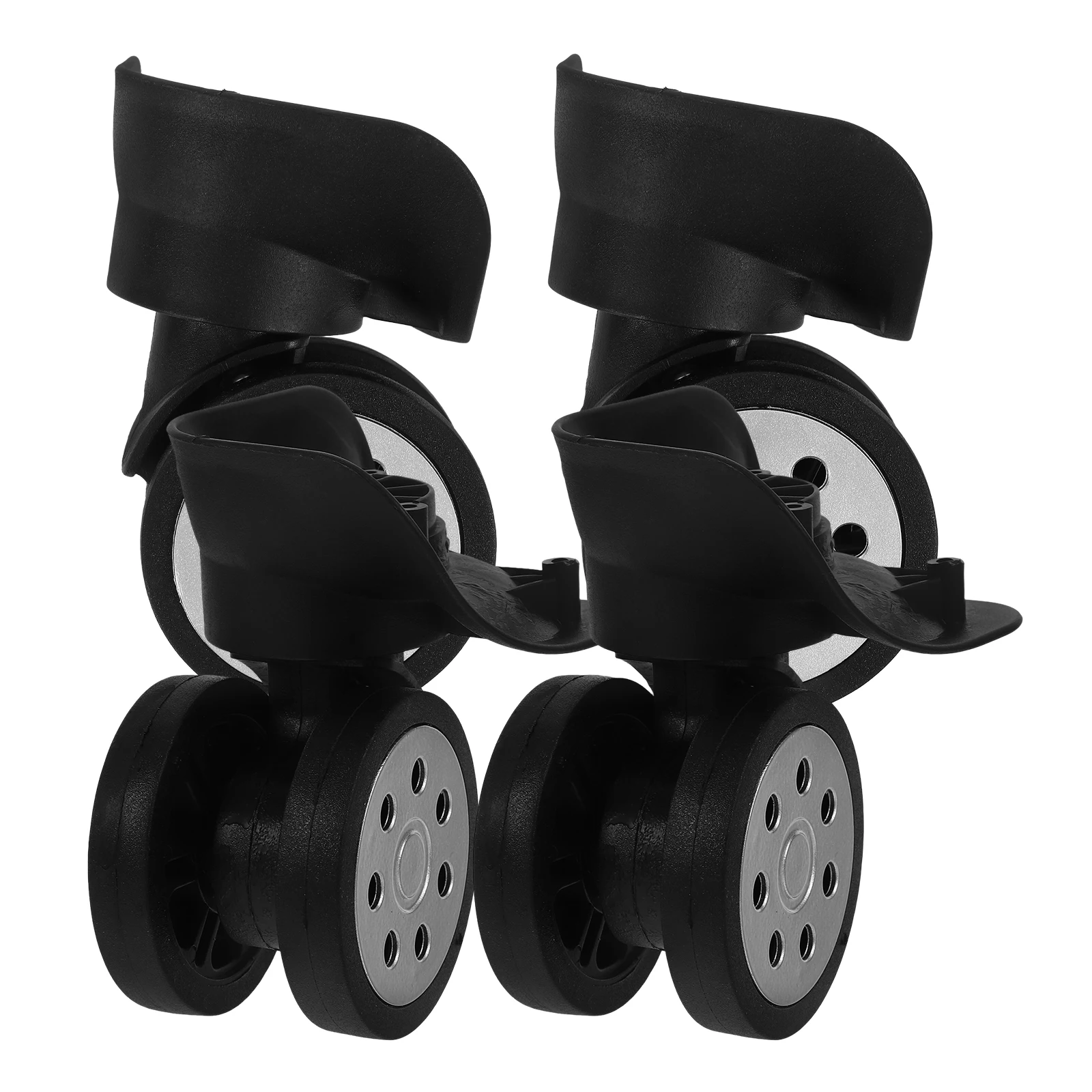 

4pcs Silent Swivel Luggage Wheels Replacement Travel Suitcase Caster Durable Plastic For Small Size Sport Bags