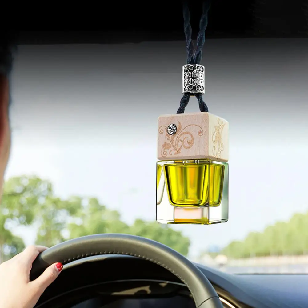 

Car Perfume Pendant Car Air Freshener Long-lasting Car Fragrances Ornamental Glass Perfume Pendant Strong Air for Drives