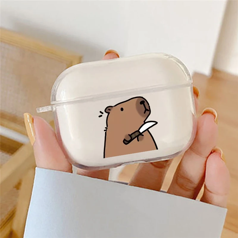 Funda bonita con dibujos de dinosaurios para auriculares Apple AirPods 4, 3, 2, 1, Fundas protectoras suaves y transparentes para AirPods Pro 2, fundas de animales