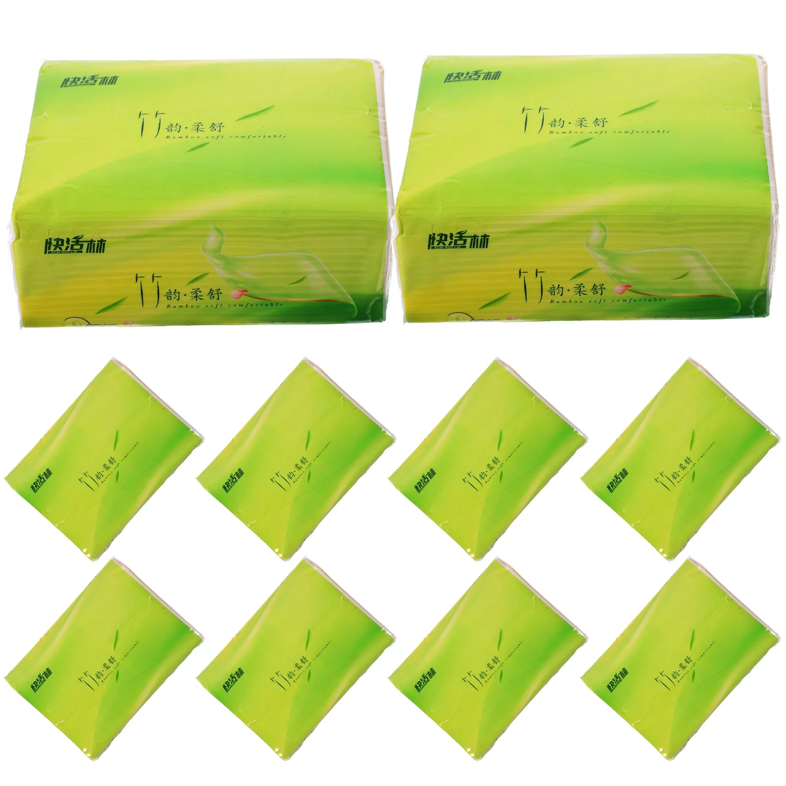 10 Packs Pulp Paper Home Accessories Extraction Bamboo Type Papers Hotel Tissue