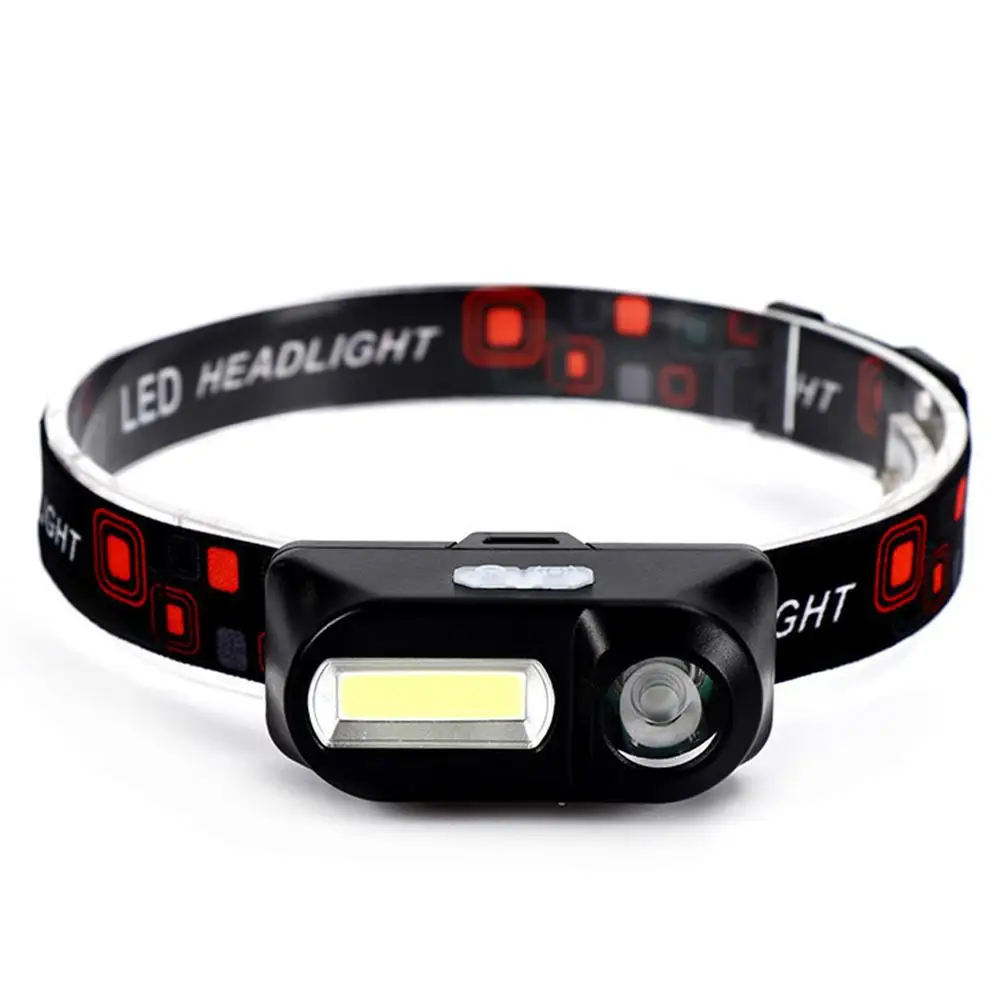 Led Headlamp 6 modes XPE+COB Headlight Head Torch Flashlight Head Lamp By 18650 battery For Fishing Hunting Camping Wholesale