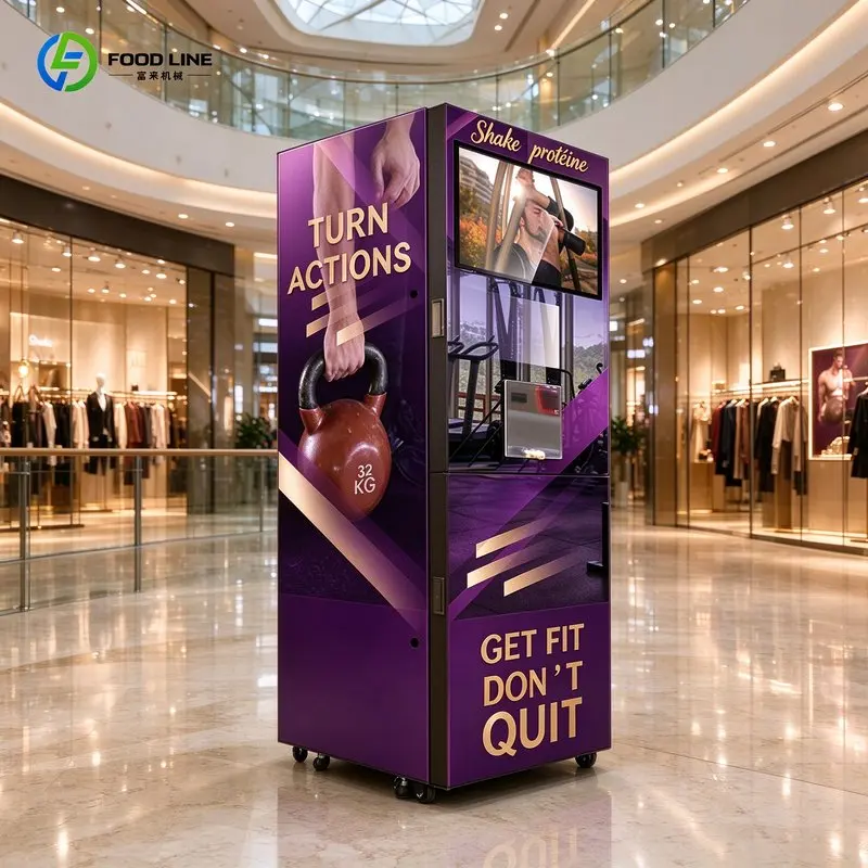 Direct Smart Protein Powder Vending Machine Automatic Protein Shake Machine for Gym with Coin Card Code Payment FL Customized