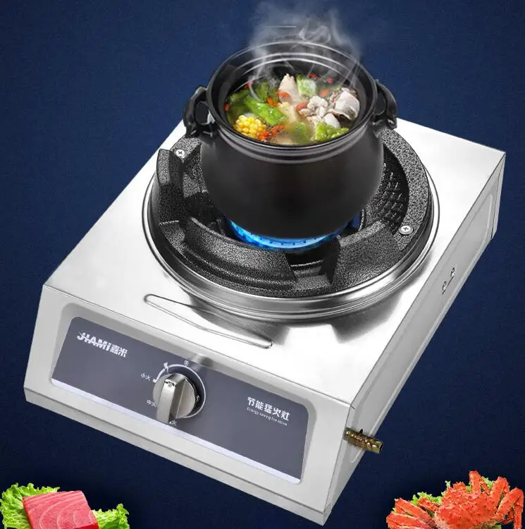 ประหยัดพลังงานเดี่ยวแก๊สเตา Commercial ขนาดกลางสูงความดัน Liquefied Cooktop ตารางประเภท Anti-Rust อุปกรณ์จัดเลี้ยง