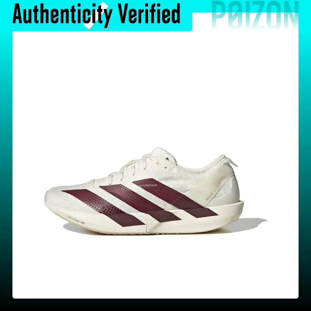 Adidas Adizero Adios 9 Running Shoes Women's Low-top Jade White/Dark Red KH5642