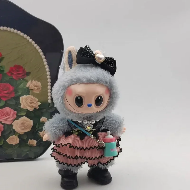 Für 17CM Labubu Puppen High-End-Kleidung trendige Mode Anzug handgemachte individuelle Rock Anzug 1/2 universelle exquisite Kleidung