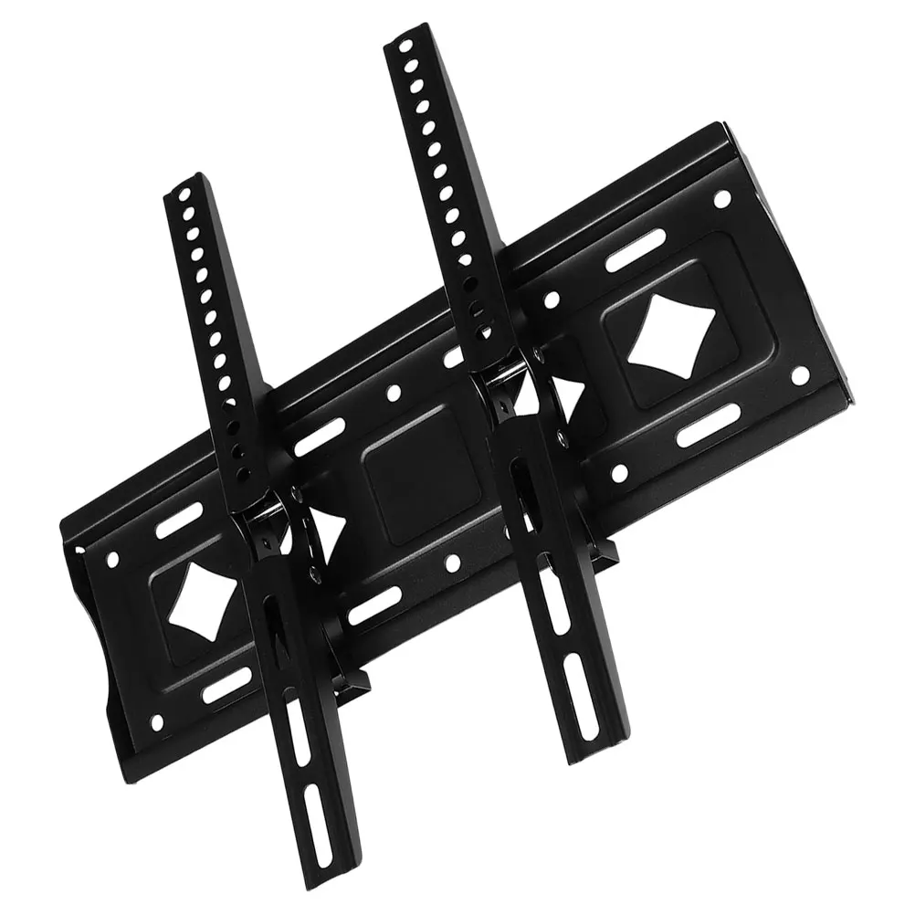 

Wall Mount Bracket For 65 Inch TVs Adjustable Tilt Universal Mounting Brackets Foldable Black Floating Shelf Stand Heavy Duty
