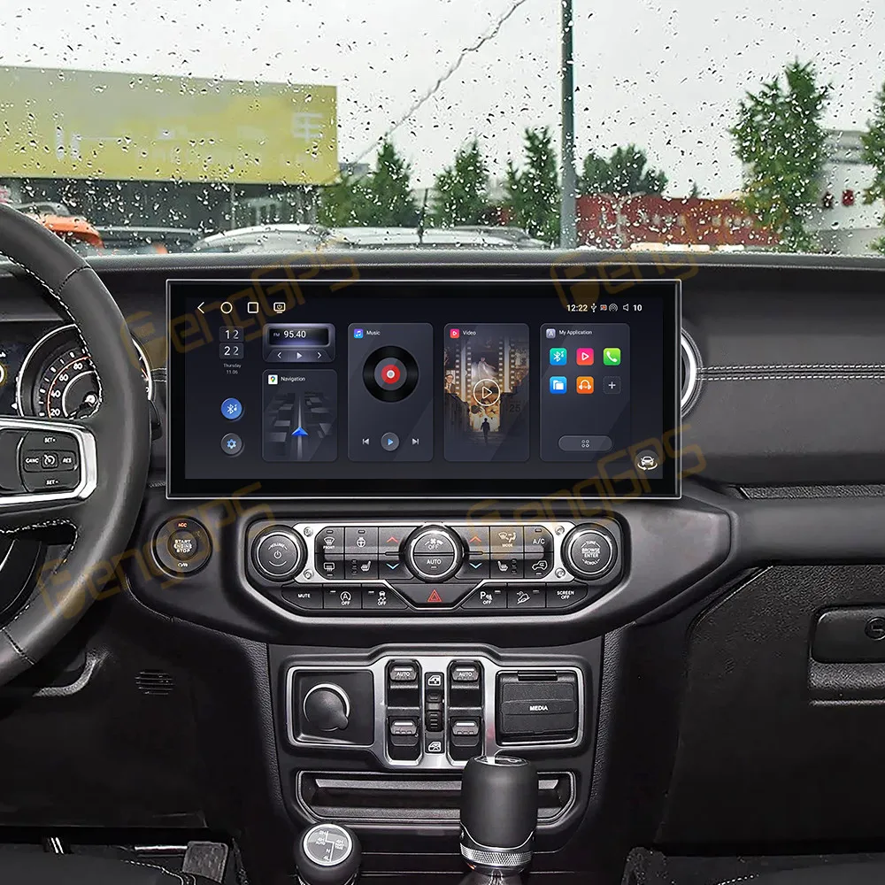Auto-Zubehör Radio für Jeep Wrangler Rubicon 2018-2026 Android Auto GPS-Navigation Multimedia-Stereo-Empfänger Haupteinheit