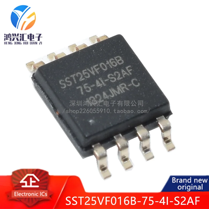 SST25VF016B-75-4I-S2AF NOR Flash Serial-SPI 3.3V 16M-bit 2M x 8 6ns 8-Pin SOIC T/R