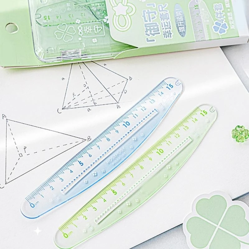 

4 шт., набор математической геометрии, пластиковая линейка для рисования, набор прямых линеек, квадратный транспортир, инструмент для рисования геометрической математики, лучшая распродажа