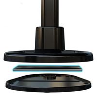 Durable Universal Desktop Phone Holder Telescopic Dual Card Slot Tablet Holder Stable Base Portable Adjustable Stand Video Call