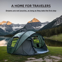5-8 people quick opening hand throw tent waterproof camping boat tent outdoor tent fully automatic pop-up