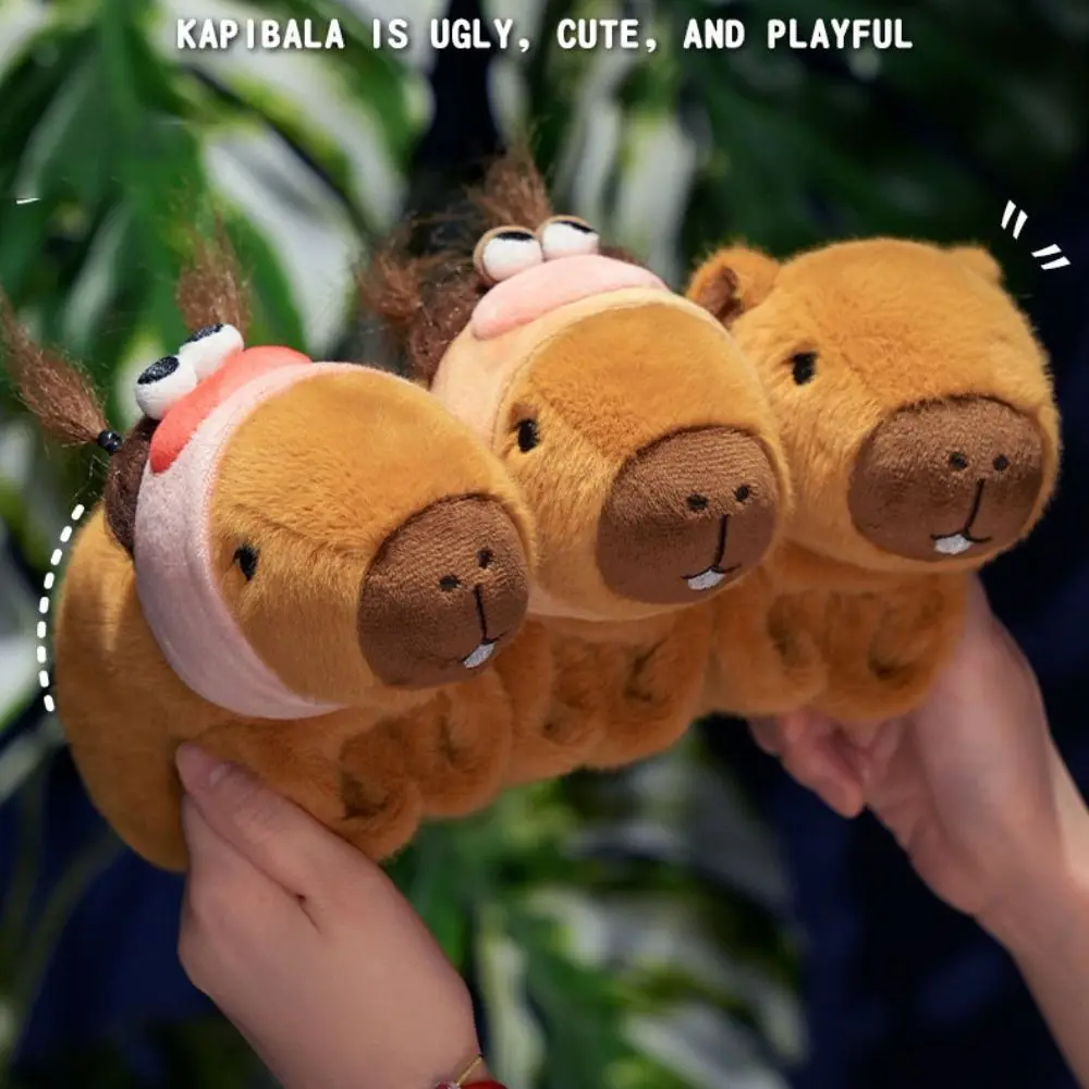 Simulation Capybara Slap Armband Weiche Cartoon Nagetier Plüsch Puppe Slap Armband Nette Handgelenk Stil Capybara Plüsch Handgelenk Band Kinder