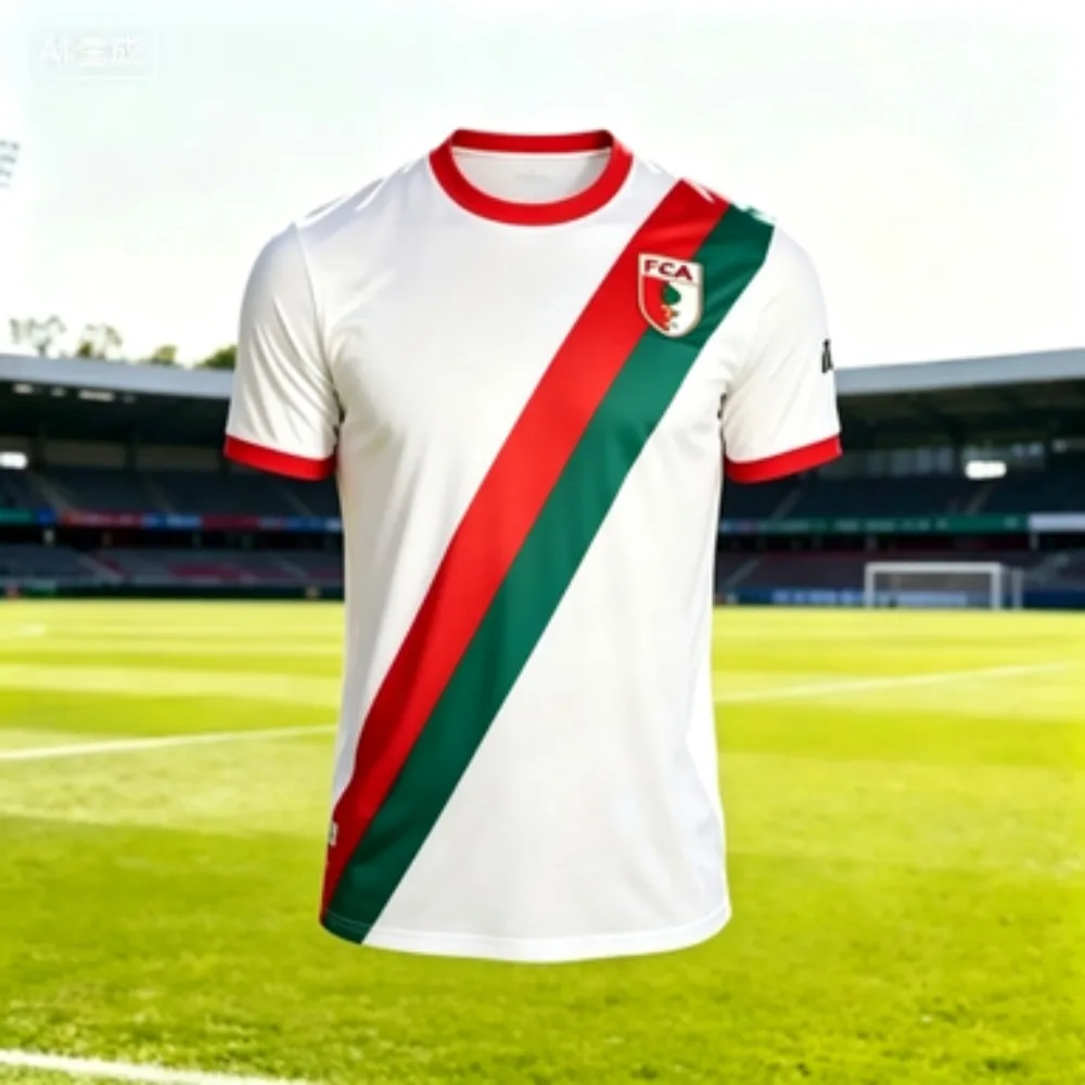 

Новая футбольная футболка Augsburg Morris Fans Edition 2026 года, мужская дышащая удобная быстросохнущая футболка, подходит для взрослых и детей