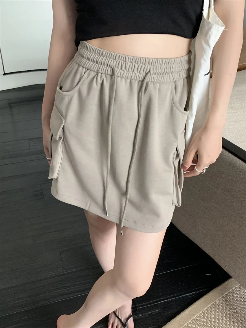 

Alien Kitty Daily Women Mini Skirts Chic Slim Loose Summer Knitted Bodycon Mujer Casual 2024 All Match Streetwear Chic Solid