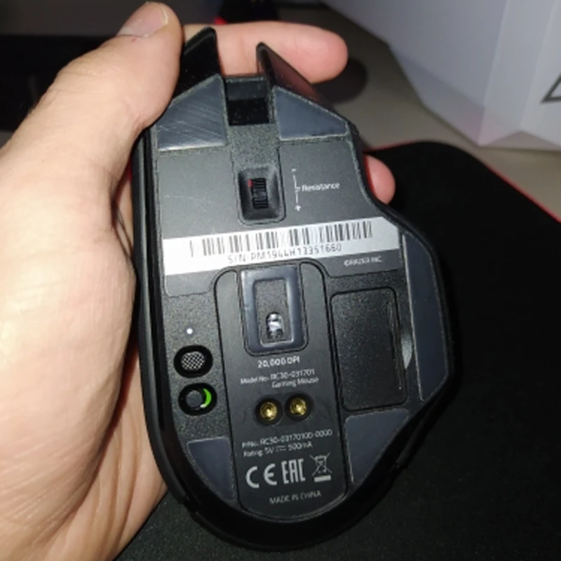 F3KE Adesivo para pés mouse, adesivo para jogos, patins, borda curvada para Basilisk Mouse