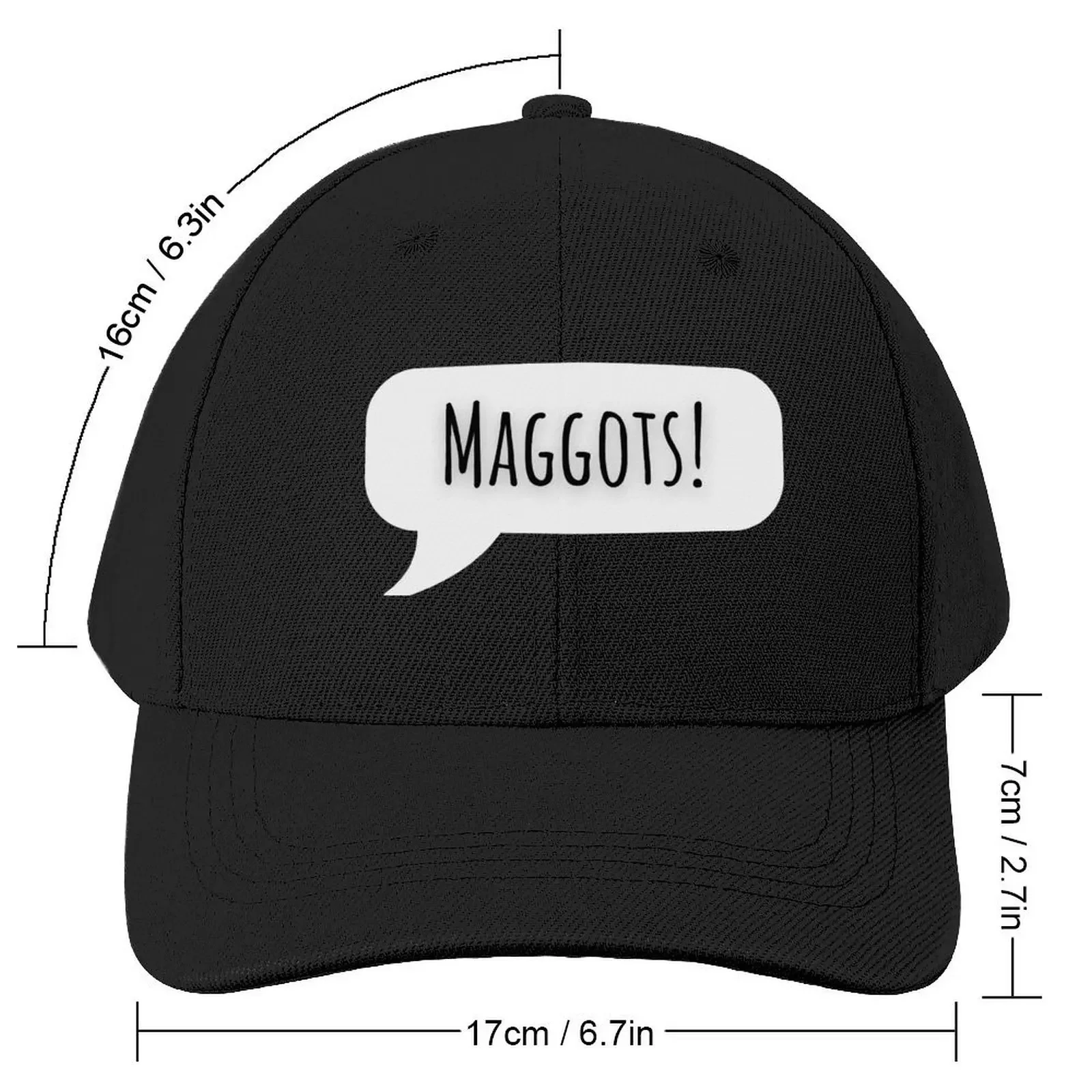 Miss Trunchbull Maggots! Matilda QuoteCap Baseball Cap Fashion Beach beach hat tea Hat Luxury Man Hat Women Men's