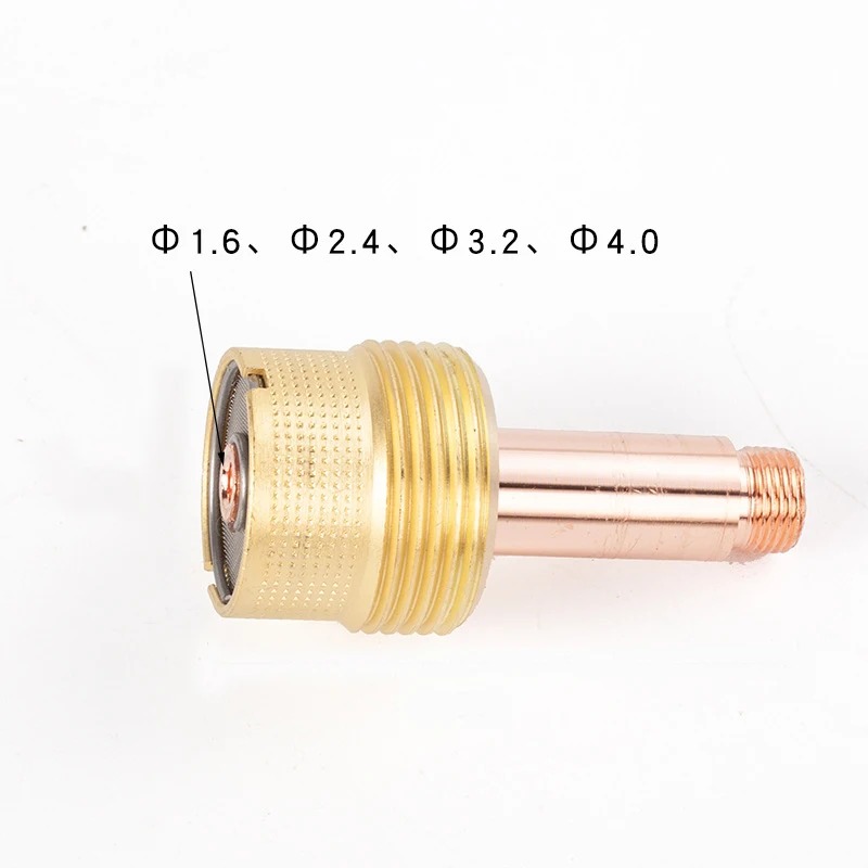 2/5Pcs 1.6/2.4/3.2/4.0mm Large Gas Lens Collet Body 45V116 45V64 995795 45V63 For TIG WP17/18/26 Welding Torch Kit