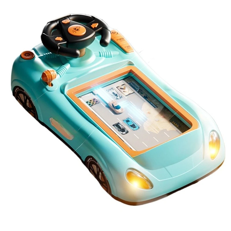 

Simulated Steering Wheel Support Kids Racing Toys Car Table Games