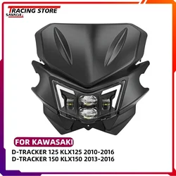 Nowa osłona reflektorów LED 125 KLX 150 KLX do Kawasaki D-Tracker KLX125 klxx150 akcesoria motocyklowe lampa czołowa