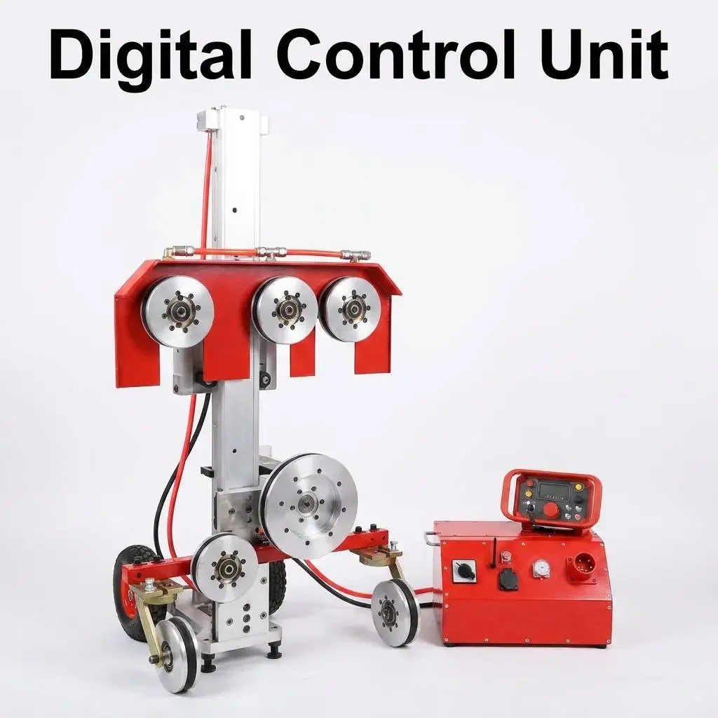 High Frequency Powerful Wire Saw Cutting Machine 22kw Concrete Wall Floor Wire Cutting Machine