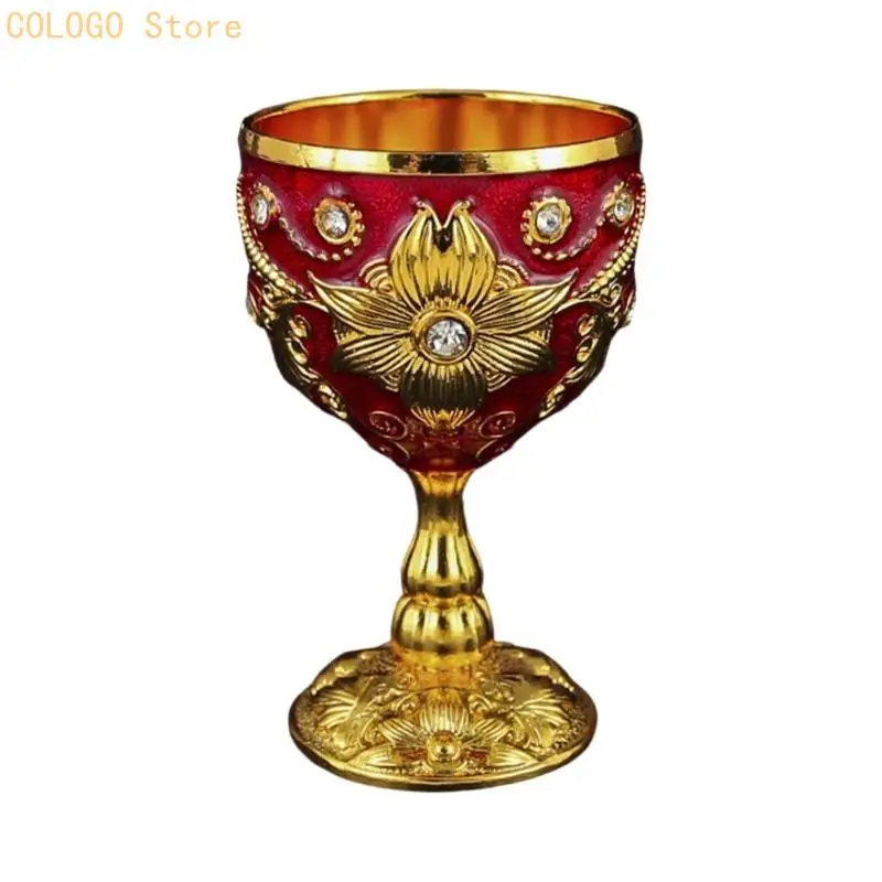 Handcrafted 30ml Zinc Alloy Shot Glass Showcasing Fine Retro Art D0LD