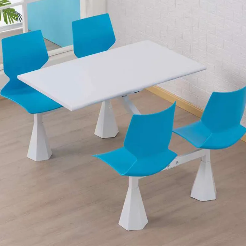 

Trumpet leg dining table and chairs, simple canteen restaurant coffee shop dining table and chairs